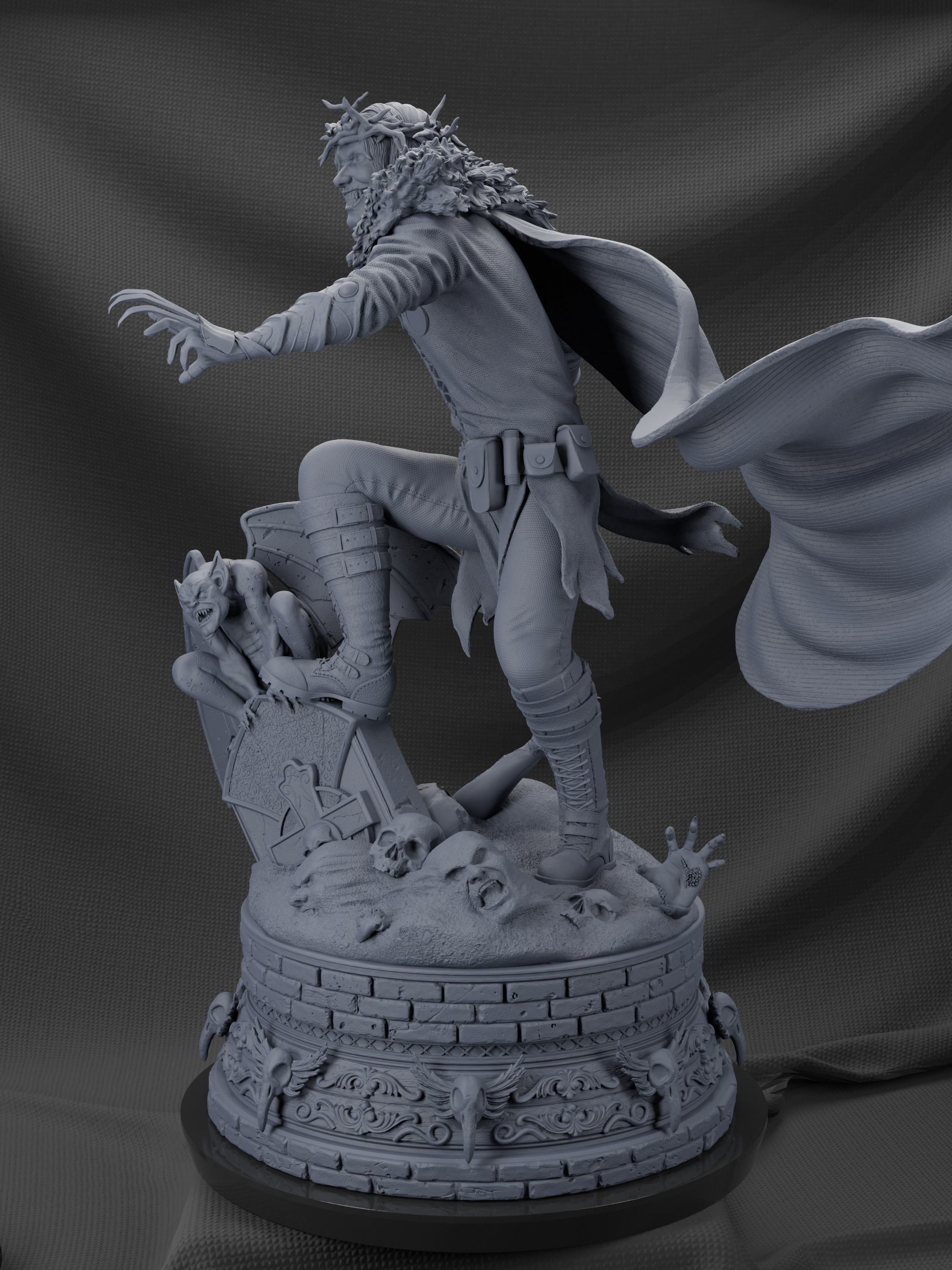 Robin King Statue 3D print model_6