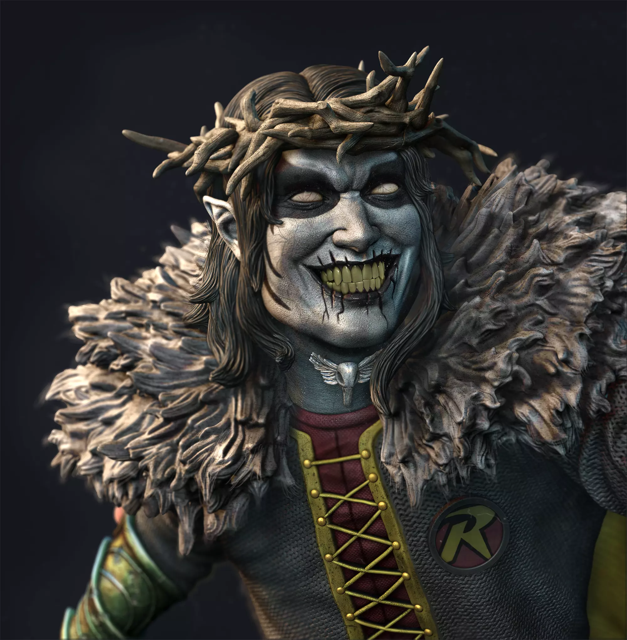 Robin King Statue 3D print model_0