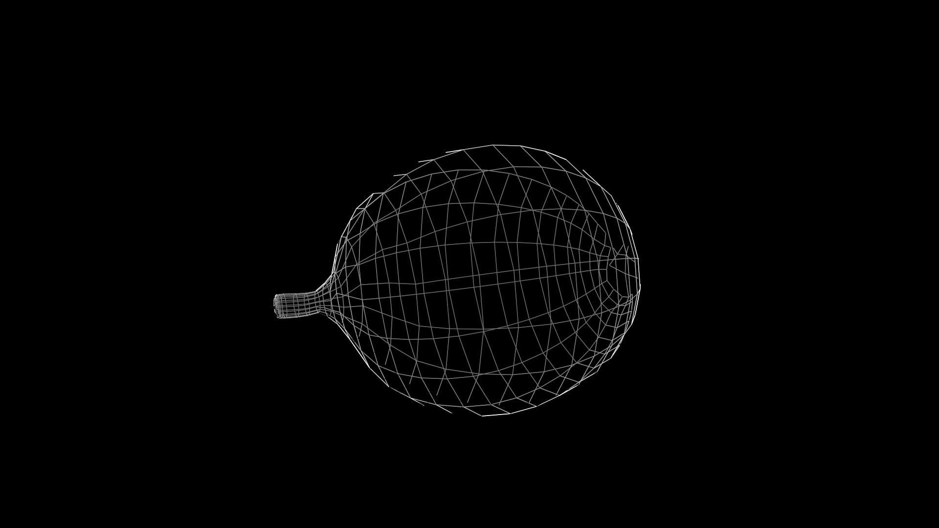 Passion fruit Low-poly 3D model_6