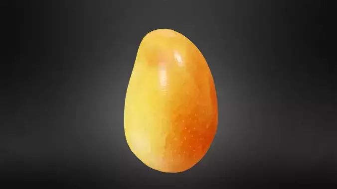 Mango papaya Low-poly 3D model