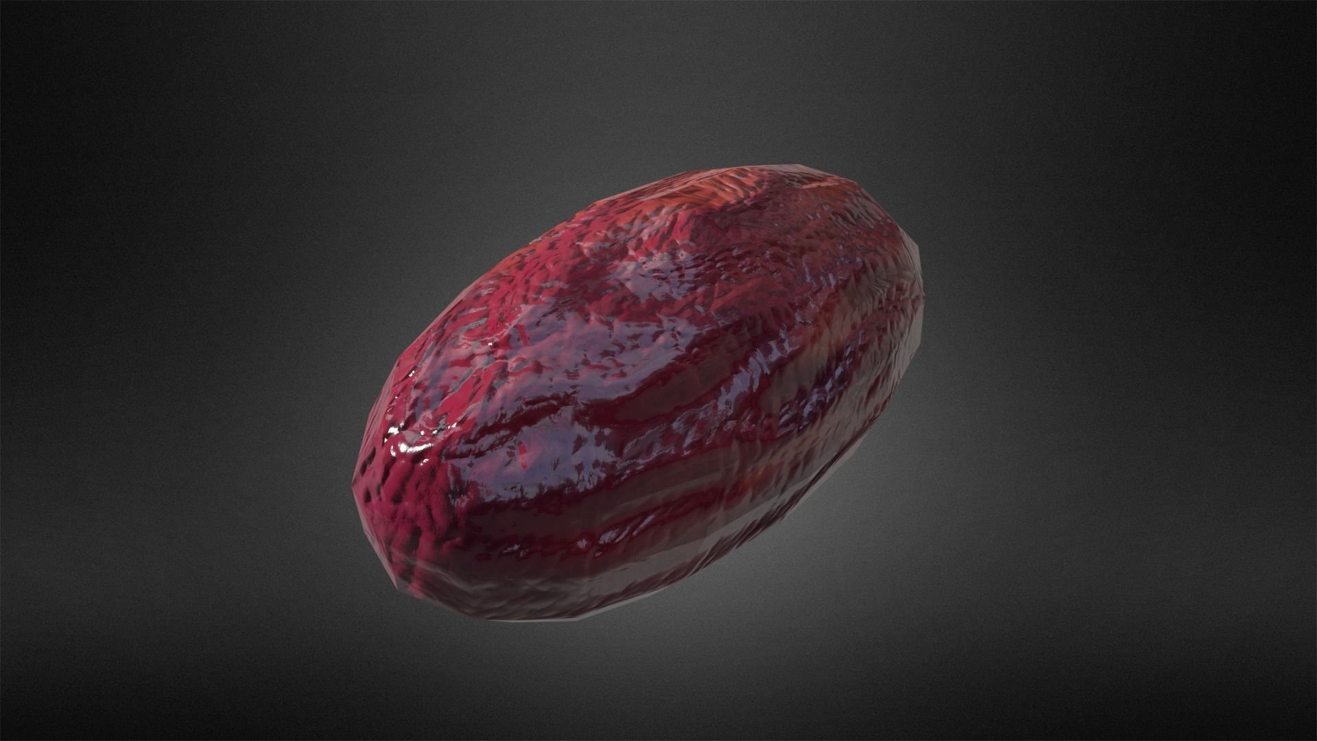Date - Fruit Low-poly 3D model_4