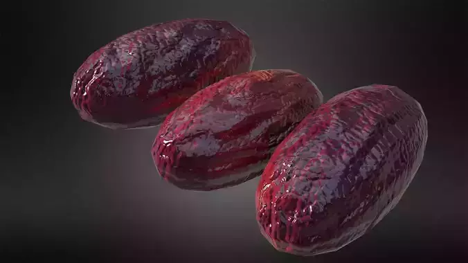 Date - Fruit Low-poly 3D model