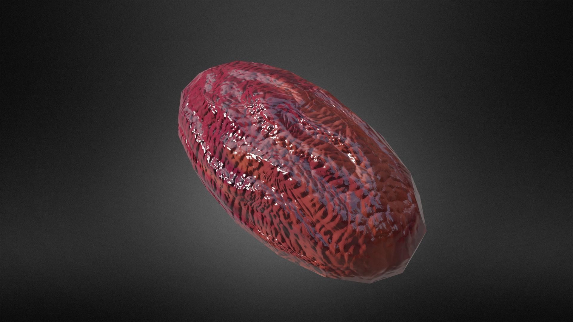 Date - Fruit Low-poly 3D model_5