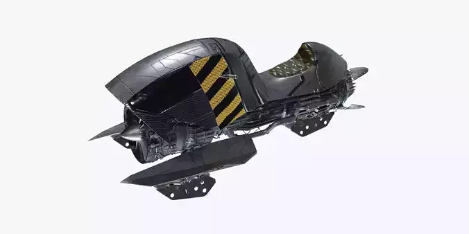 JetBike spacecraft with stripe