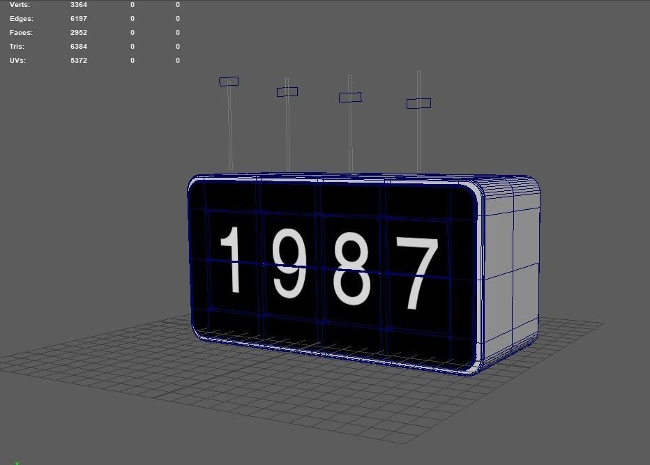 number counter 3D model_1