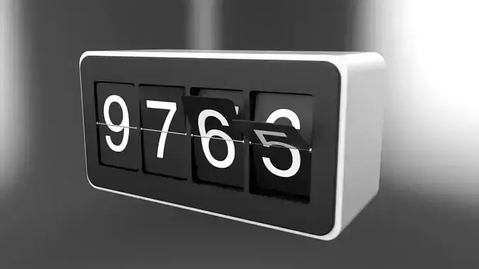 number counter 3D model