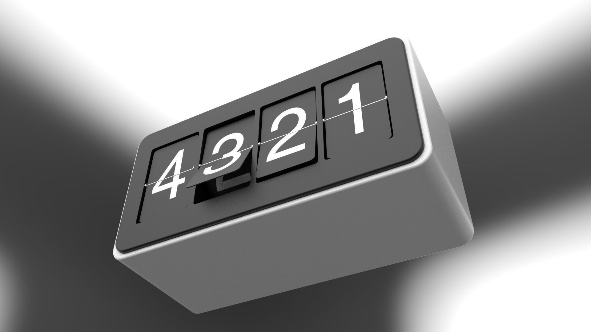 number counter 3D model_3