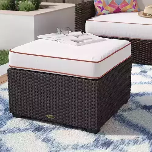 Loggins Outdoor Ottoman Patio Chair