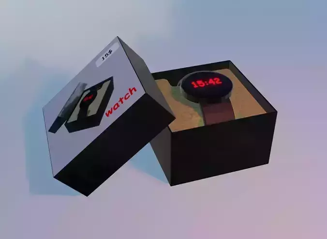 electronic smart watch with box