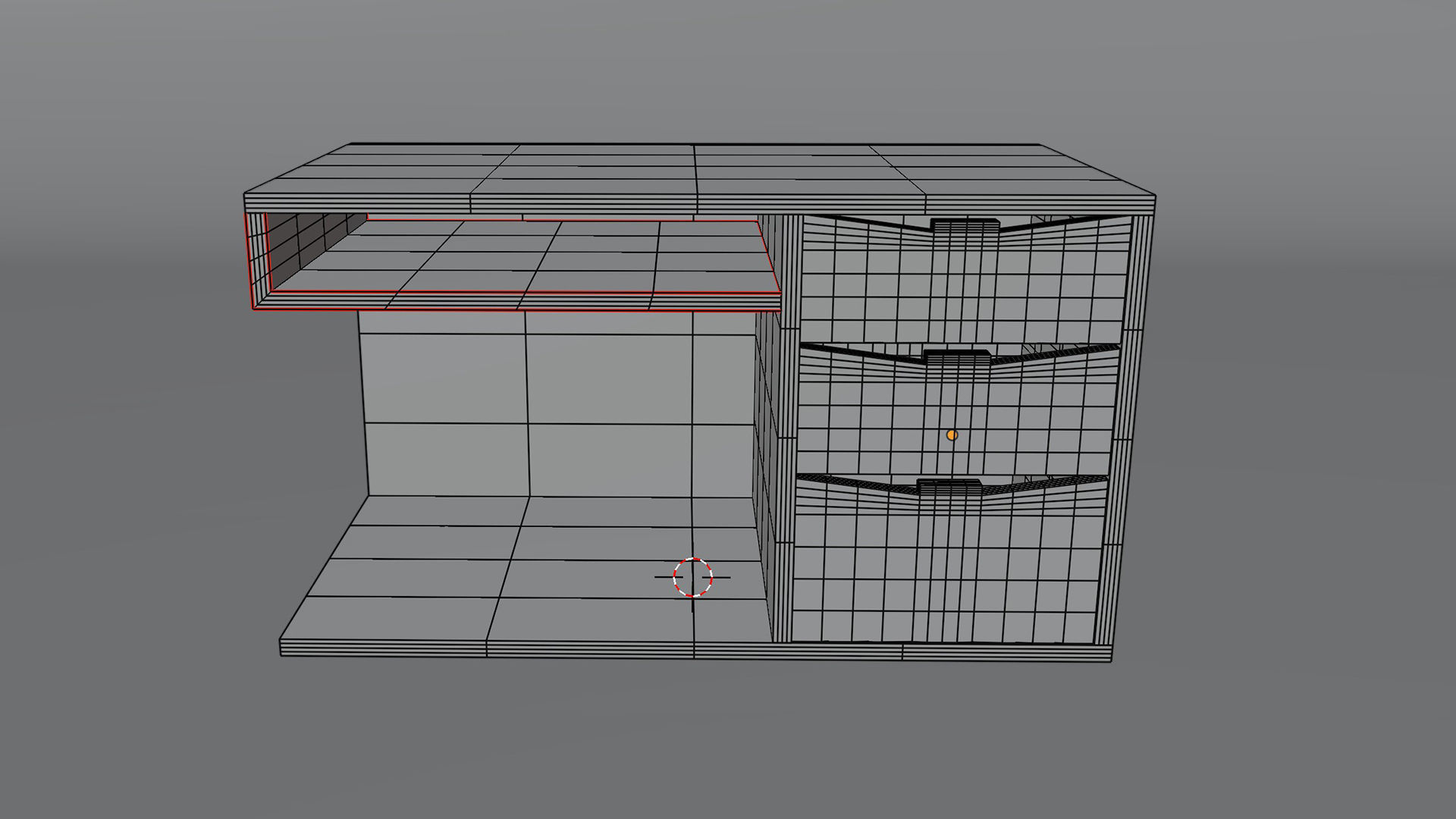 3D Old Classic table 3D model_7