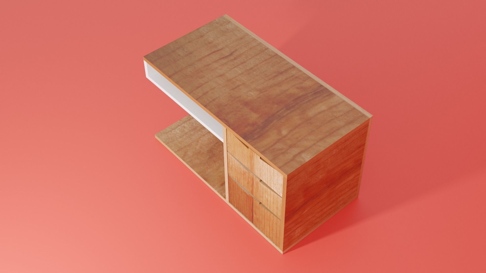 3D Old Classic table 3D model_5