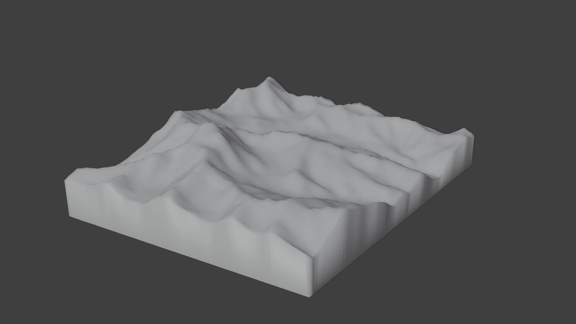 Baltistan Peak Mountain Low-poly 3D model_9