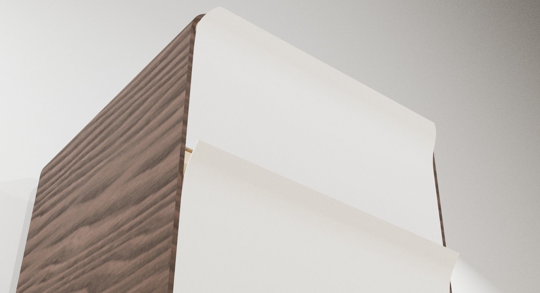 Modern futuristic chest of drawers 3D model_4