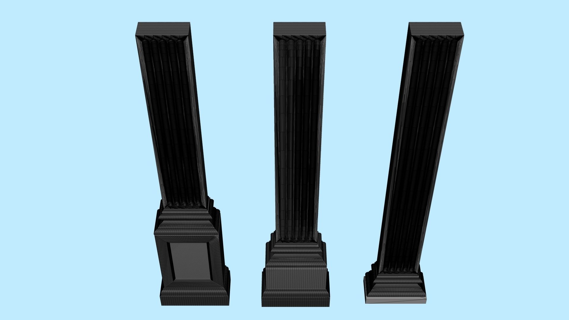 Decorative pilasters 3D model_20