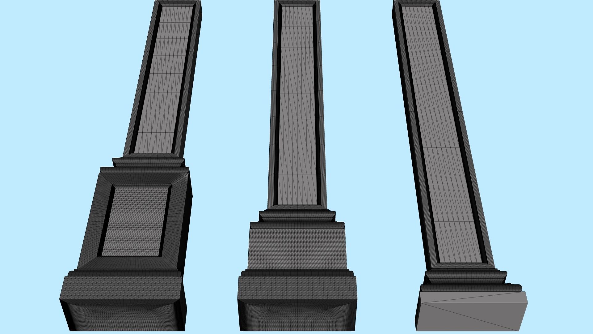 Decorative pilasters 3D model_16