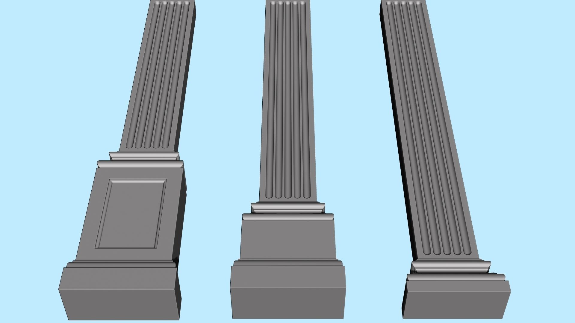 Decorative pilasters 3D model_10