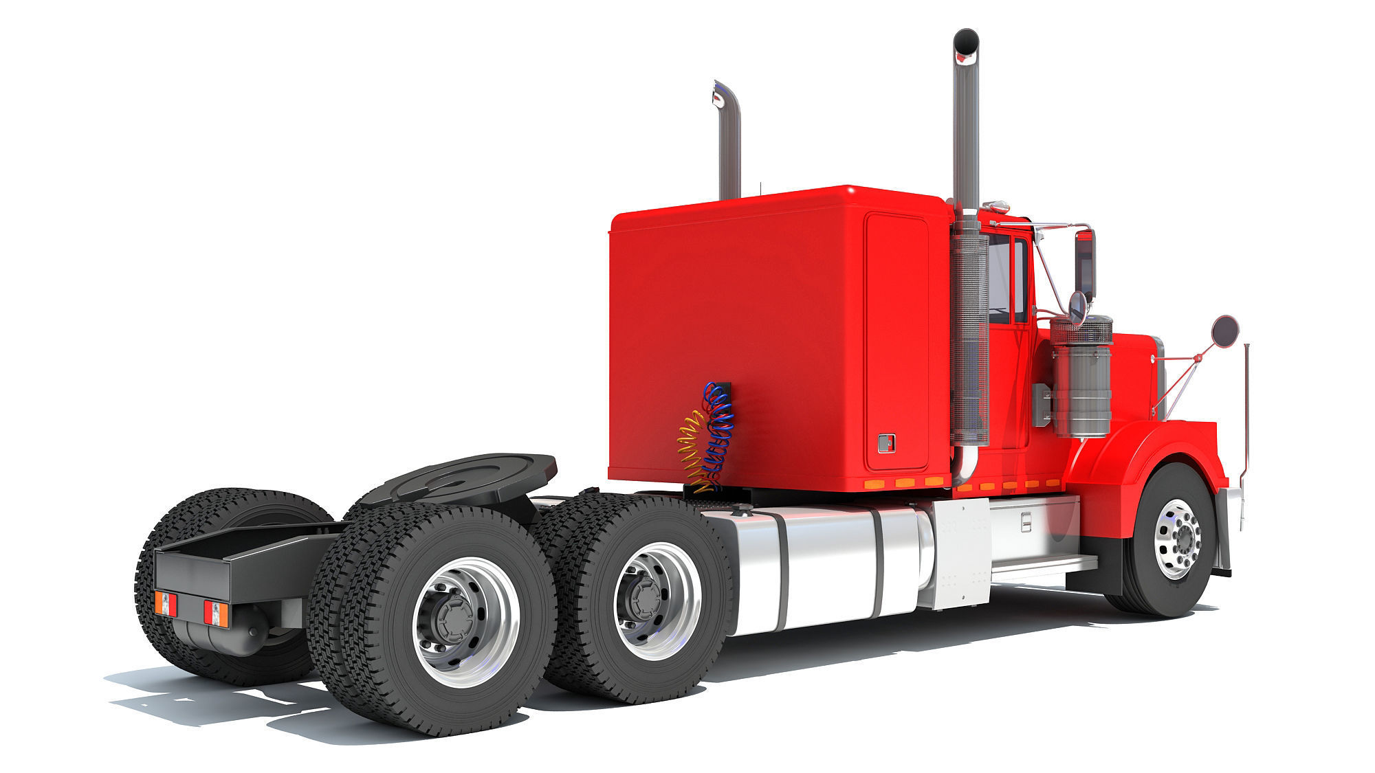Semi Truck 3D model_6