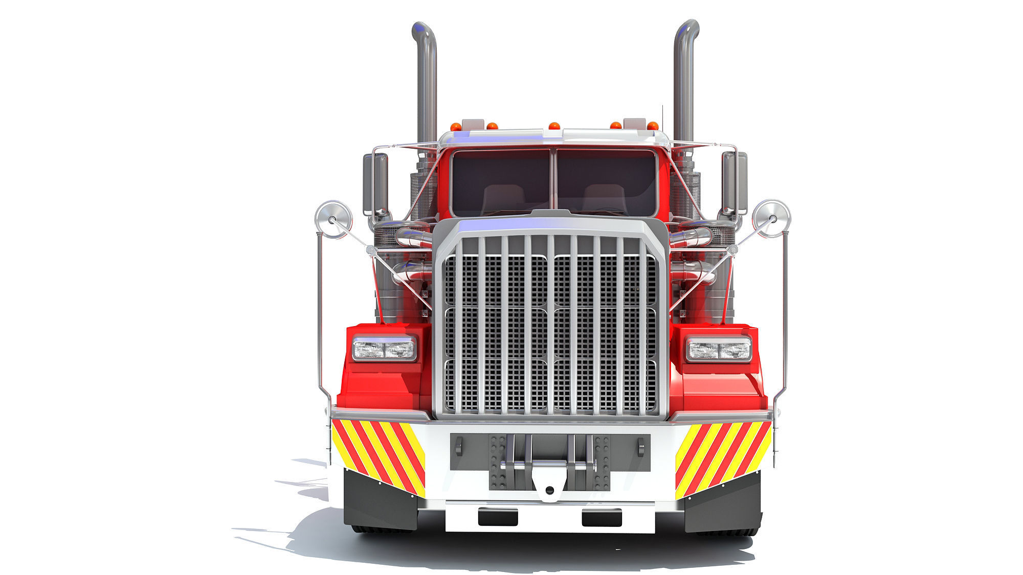 Semi Truck 3D model_11