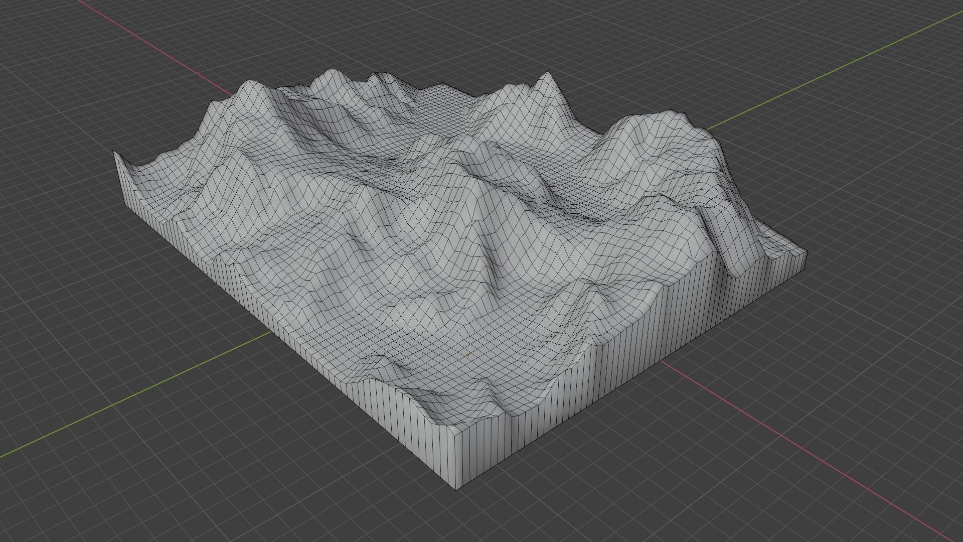 Baltoro Kangri Mountain Low-poly 3D model_7