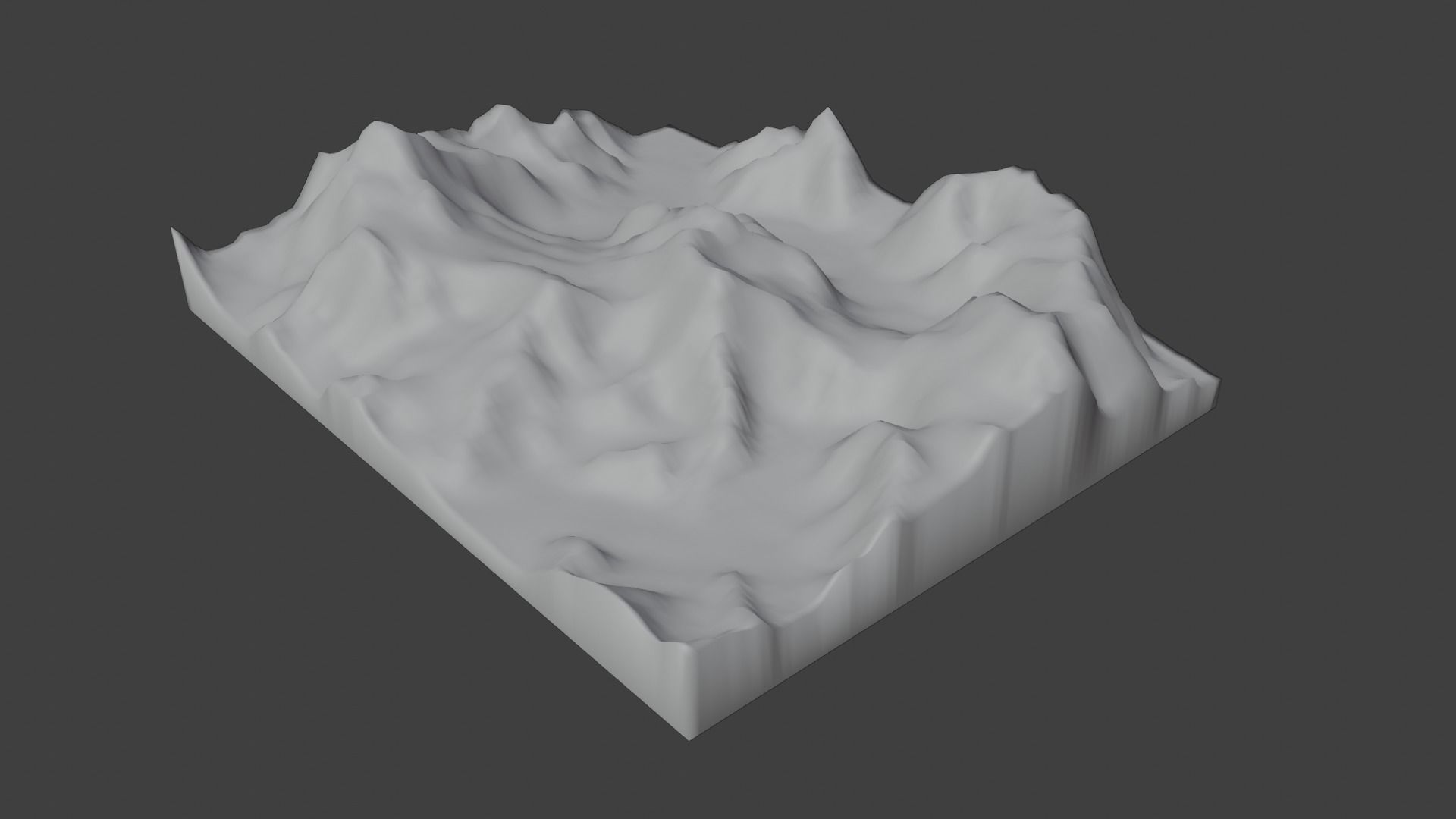 Baltoro Kangri Mountain Low-poly 3D model_9