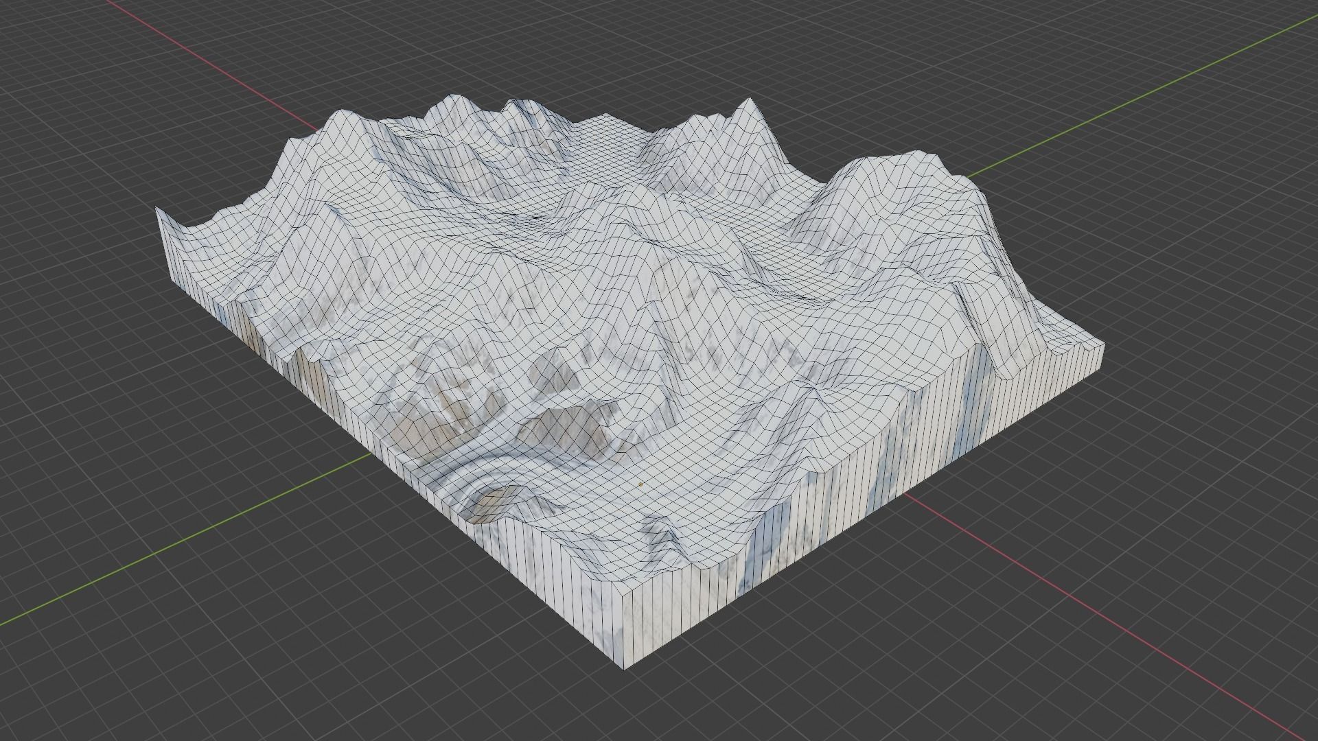 Baltoro Kangri Mountain Low-poly 3D model_6