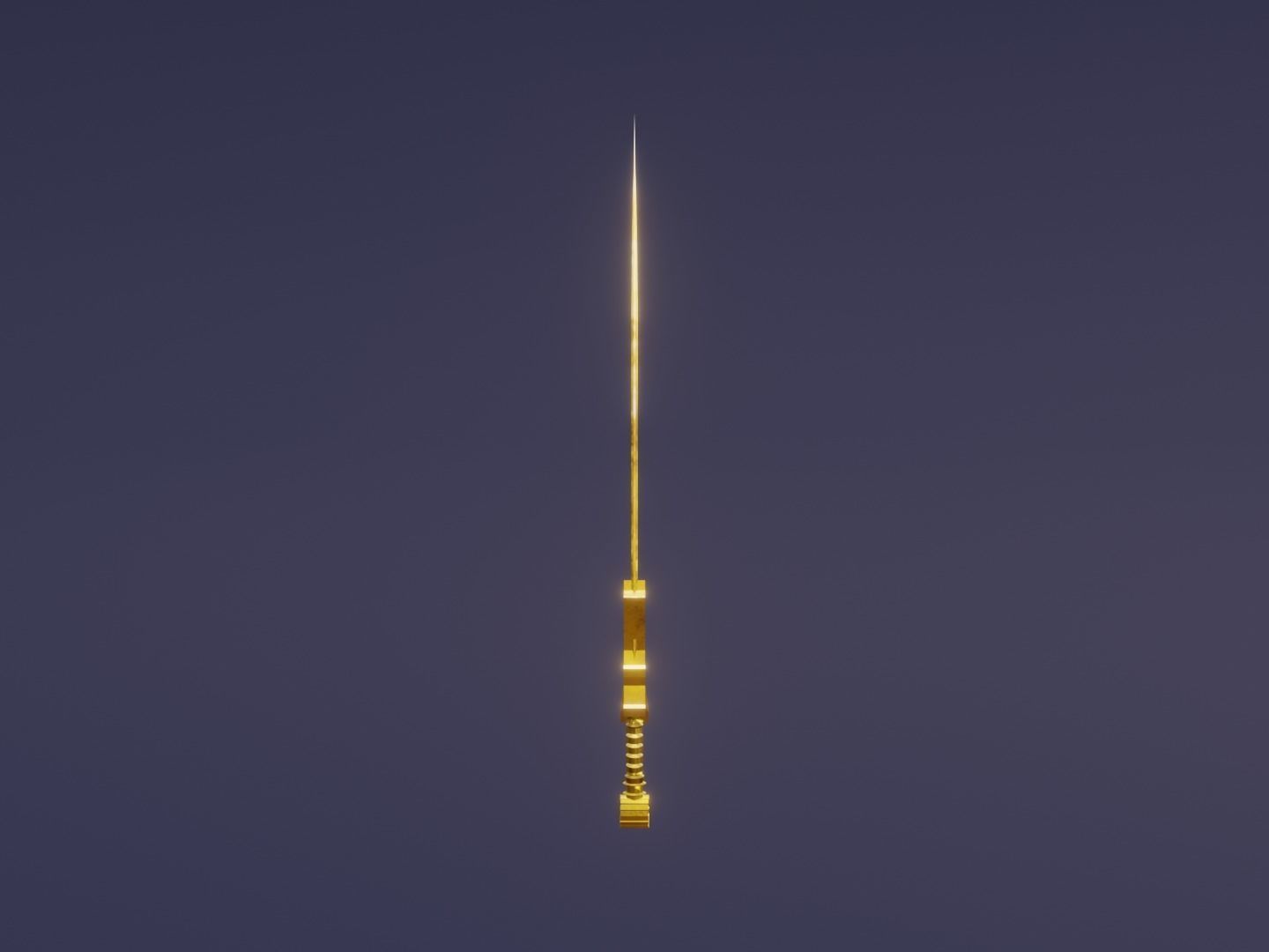 Fantasy Light Sword - holy Sword - Elemental Sword  Low-poly 3D model_7