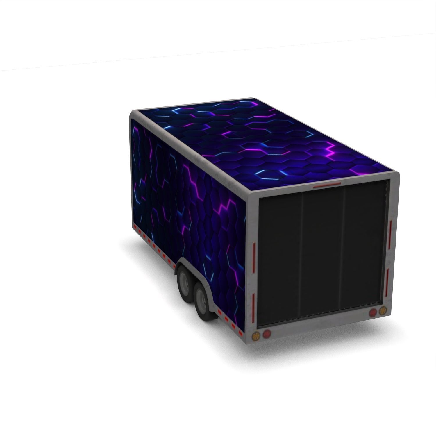 Low Poly Trailer - Game Ready Vehicle  Low-poly 3D model_18