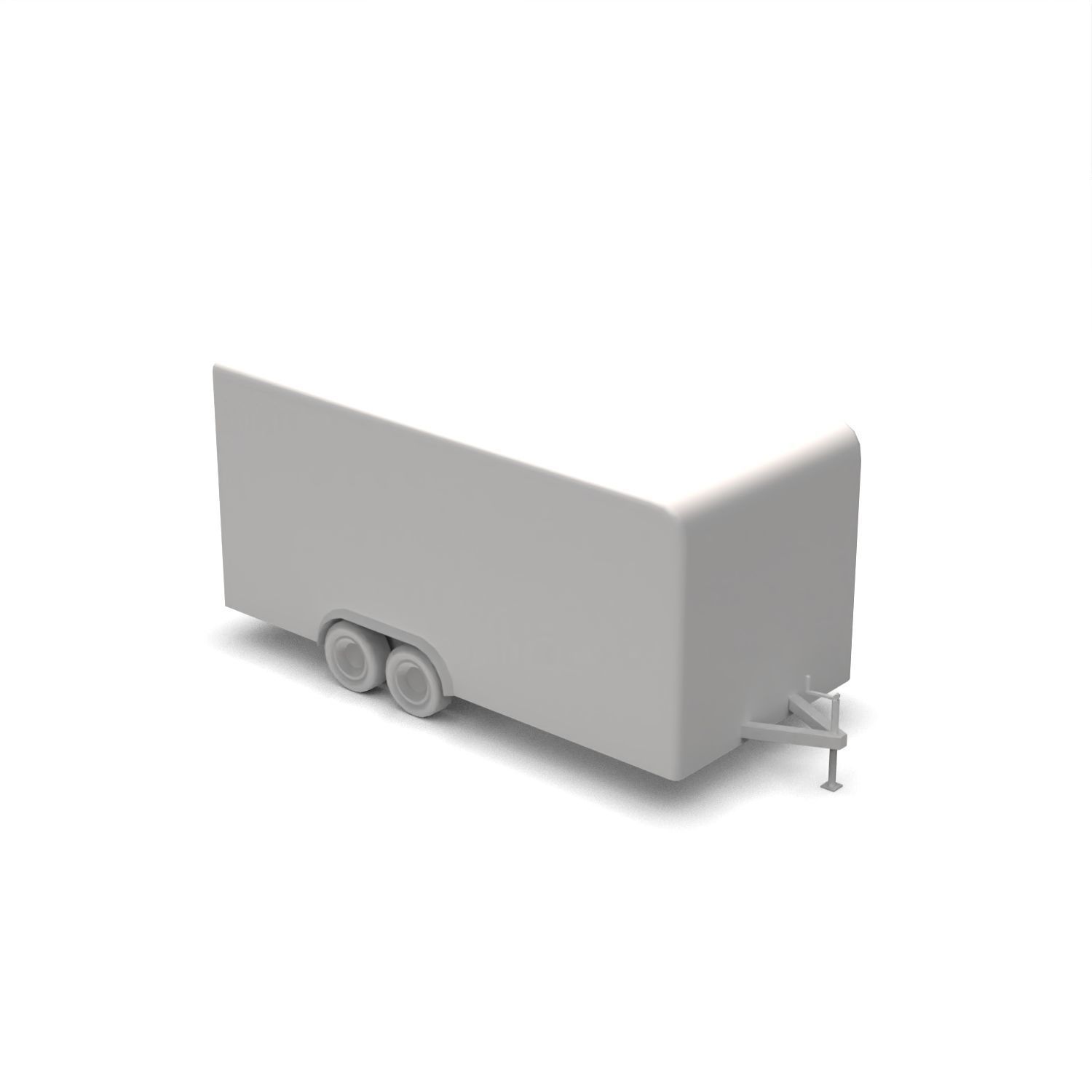 Low Poly Trailer - Game Ready Vehicle  Low-poly 3D model_26