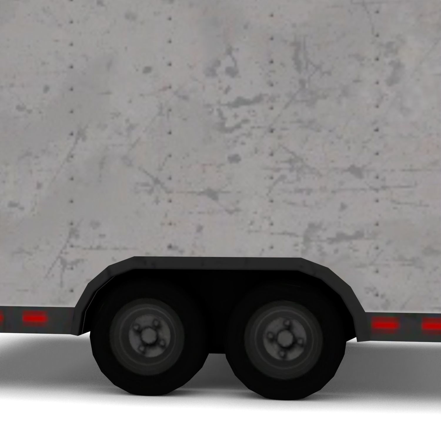 Low Poly Trailer - Game Ready Vehicle  Low-poly 3D model_11