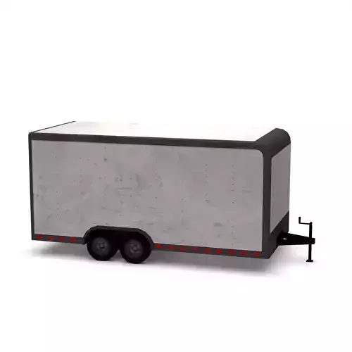 Low Poly Trailer - Game Ready Vehicle 