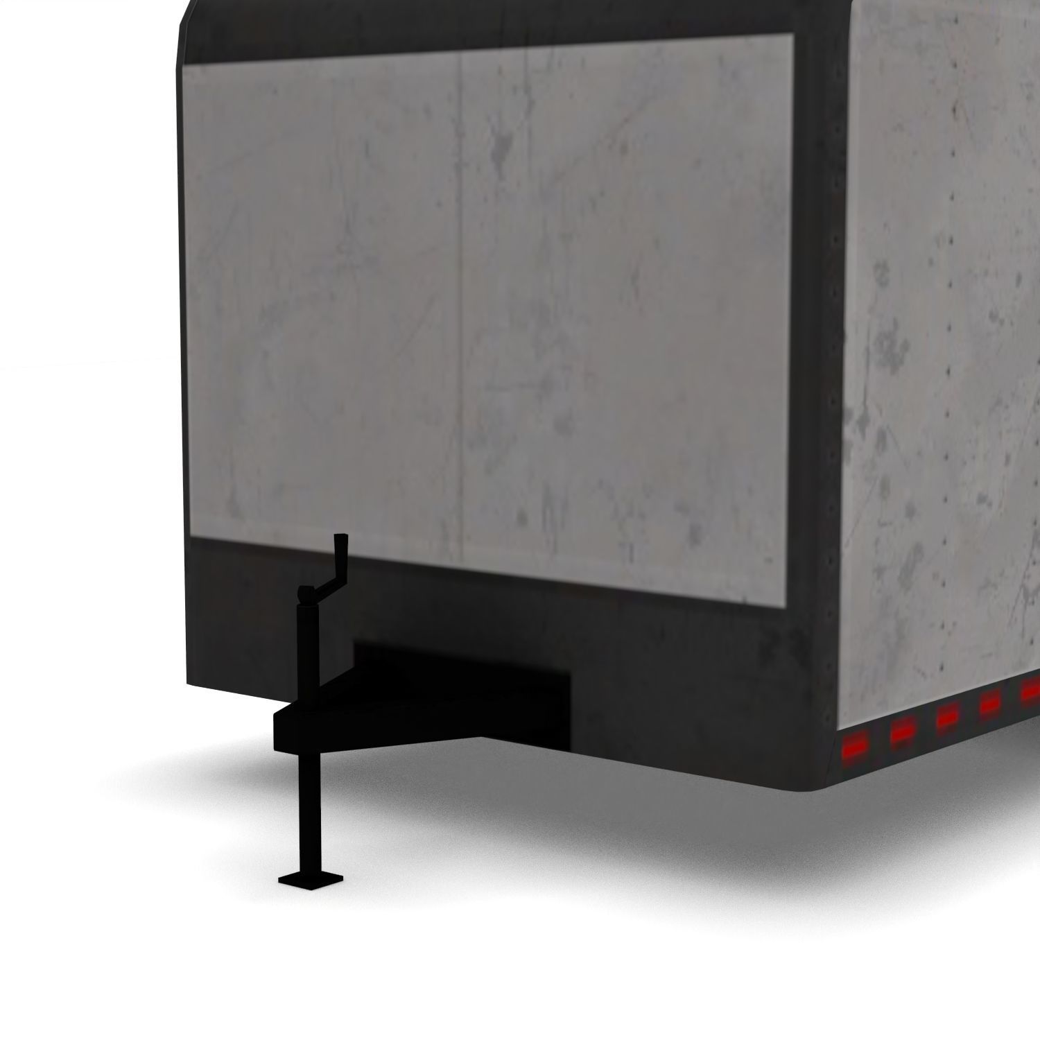 Low Poly Trailer - Game Ready Vehicle  Low-poly 3D model_13