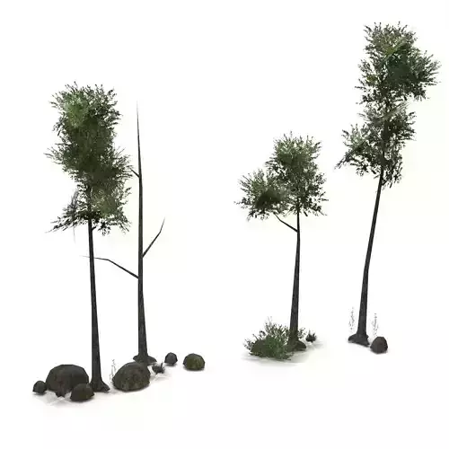 Low Poly Tree 05 - Game Ready Natural Low-poly 3D model