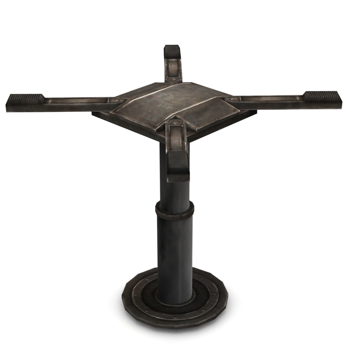 Low Poly CarLift - Game Ready Prop Low-poly 3D model_1