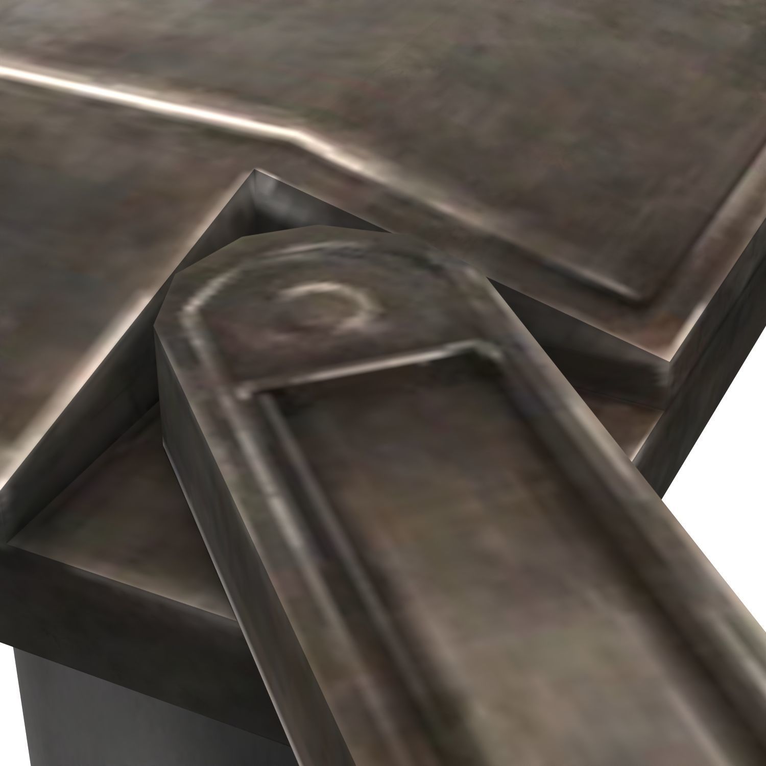 Low Poly CarLift - Game Ready Prop Low-poly 3D model_8