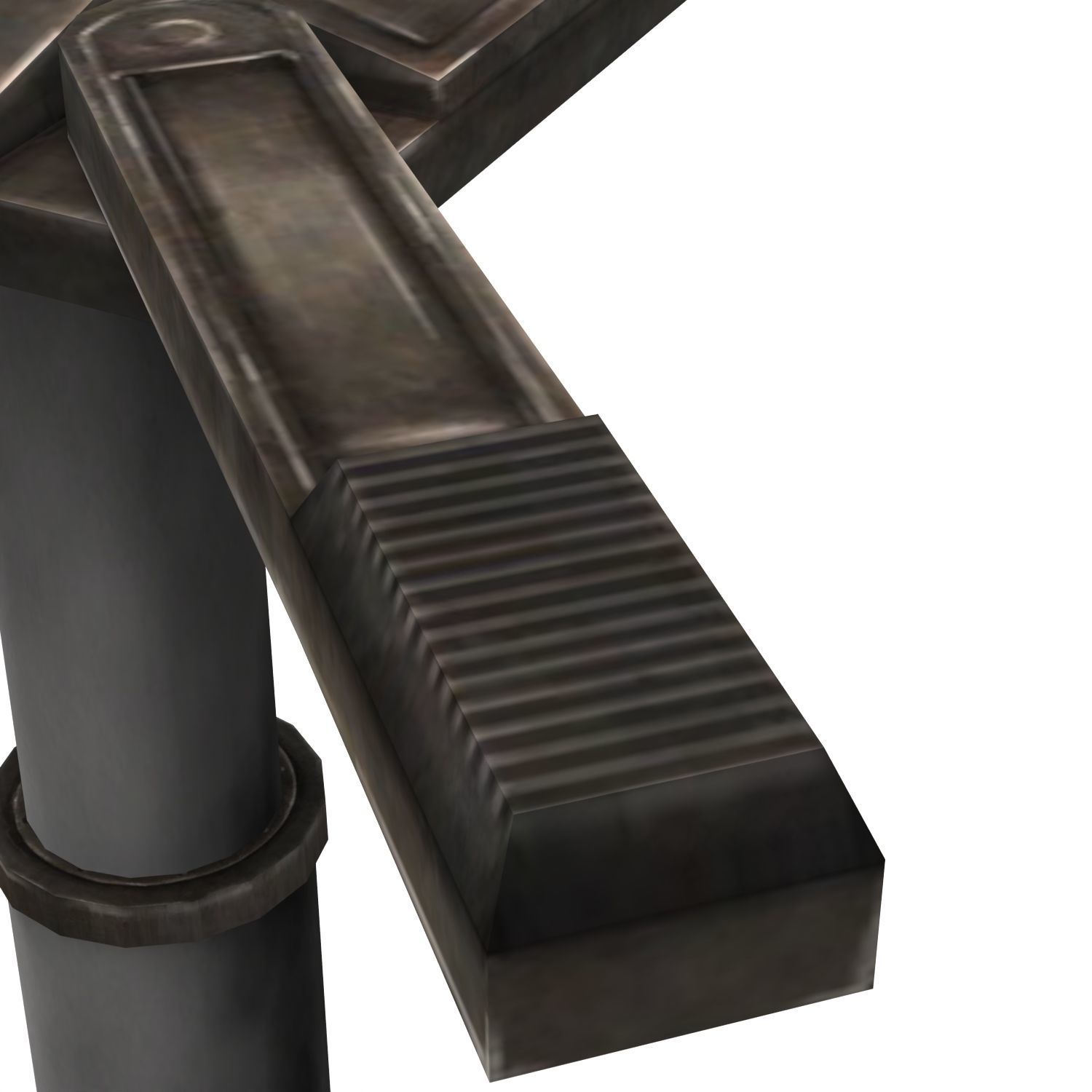 Low Poly CarLift - Game Ready Prop Low-poly 3D model_7