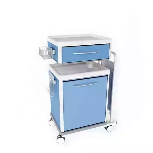 Blue And White Storage Unit