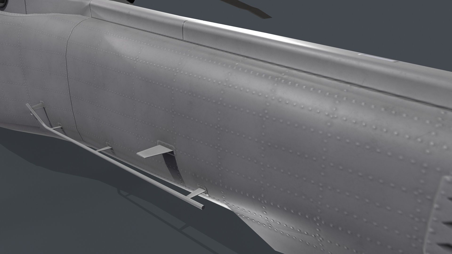 UH-60 Black Hawk Grey Static 3D model_8