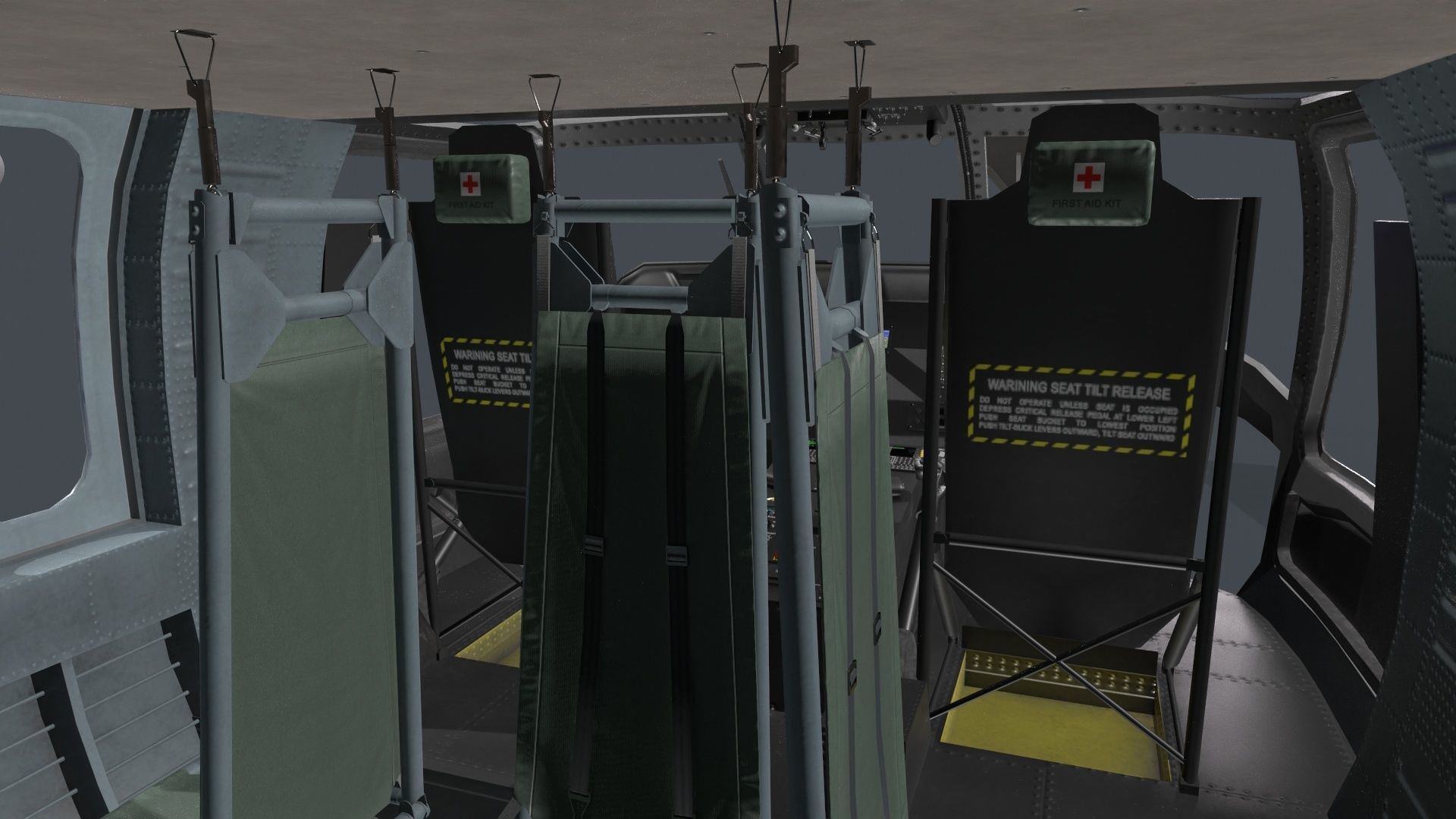 UH-60 Black Hawk Grey Static 3D model_21