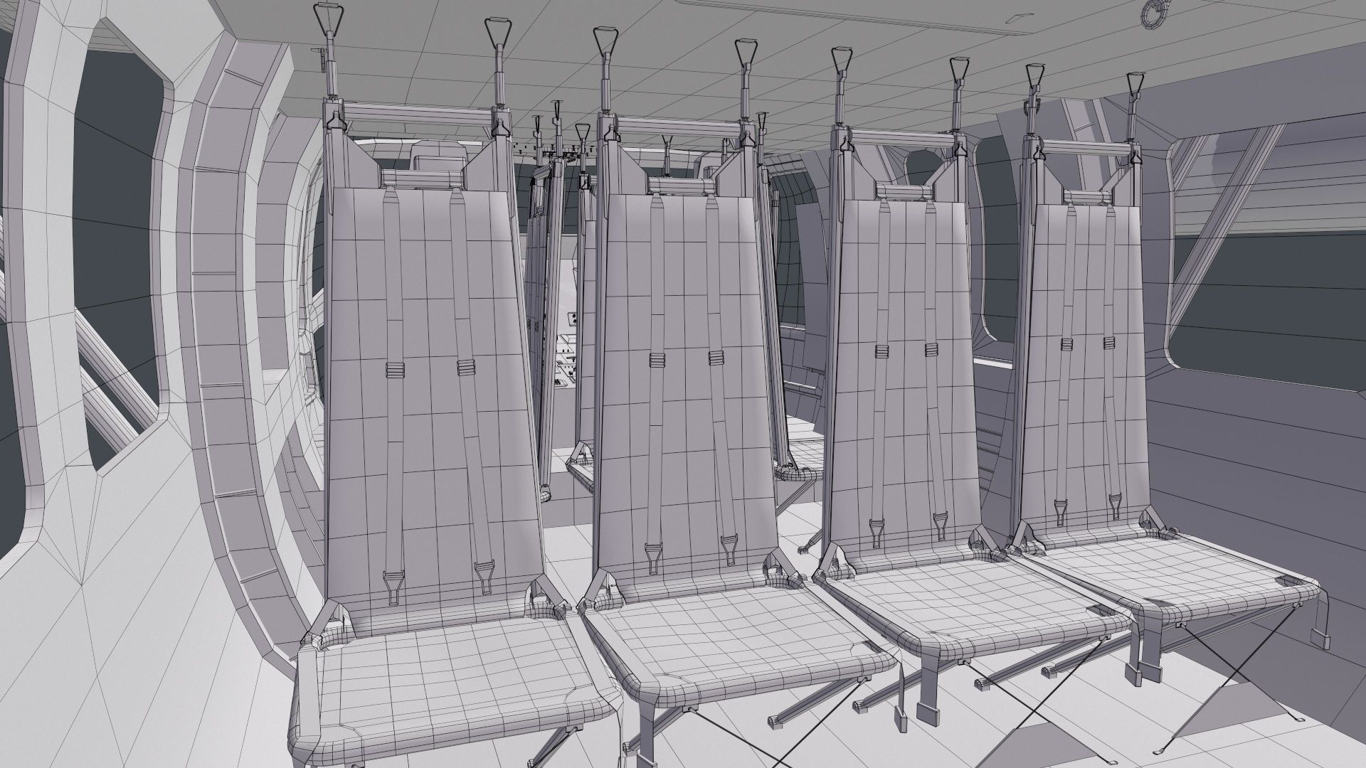 UH-60 Black Hawk Grey Static 3D model_29