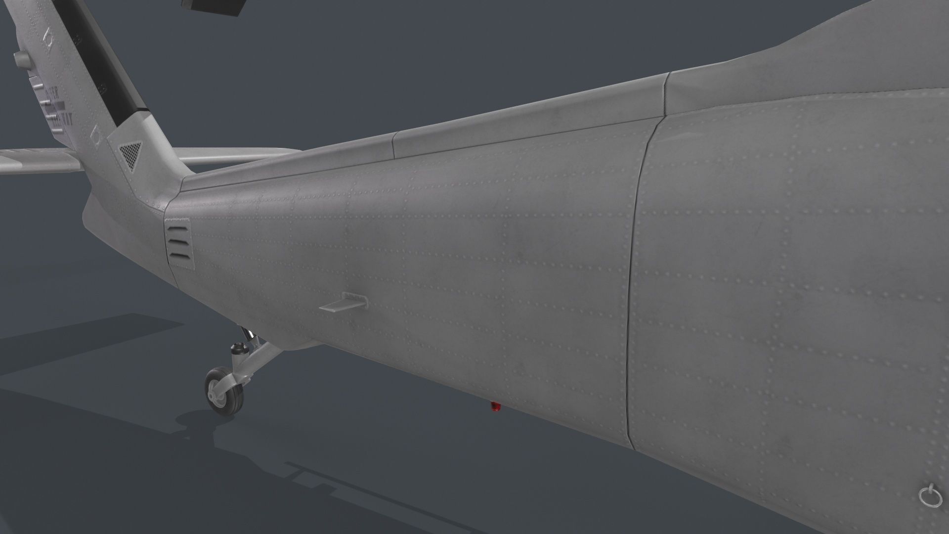 UH-60 Black Hawk Grey Static 3D model_11