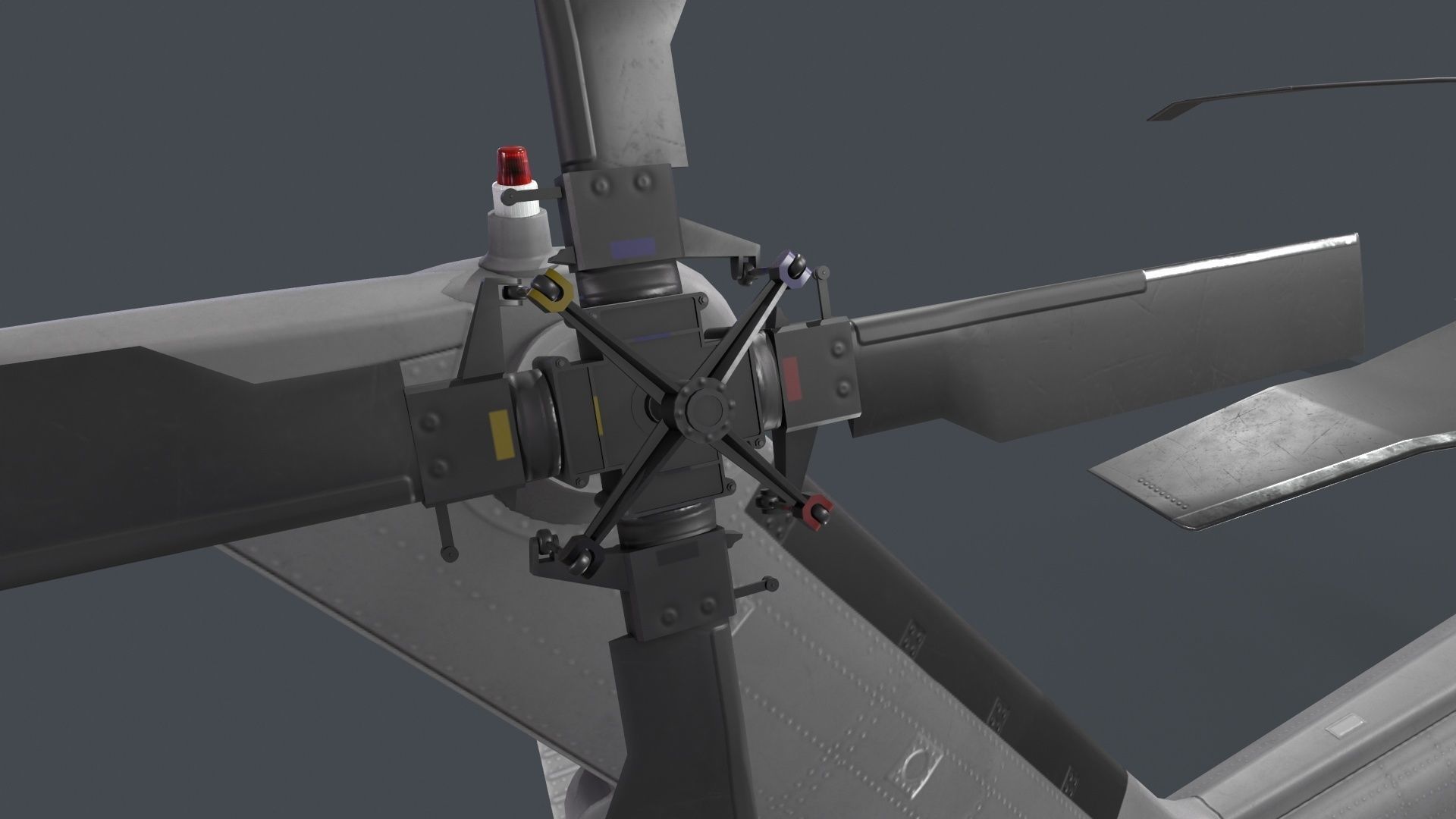 UH-60 Black Hawk Grey Static 3D model_15