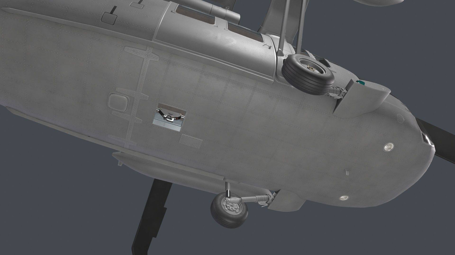 UH-60 Black Hawk Grey Static 3D model_13