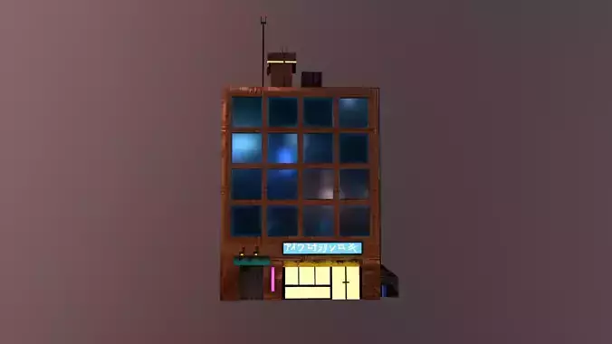 Cyberpunk City - Building 3