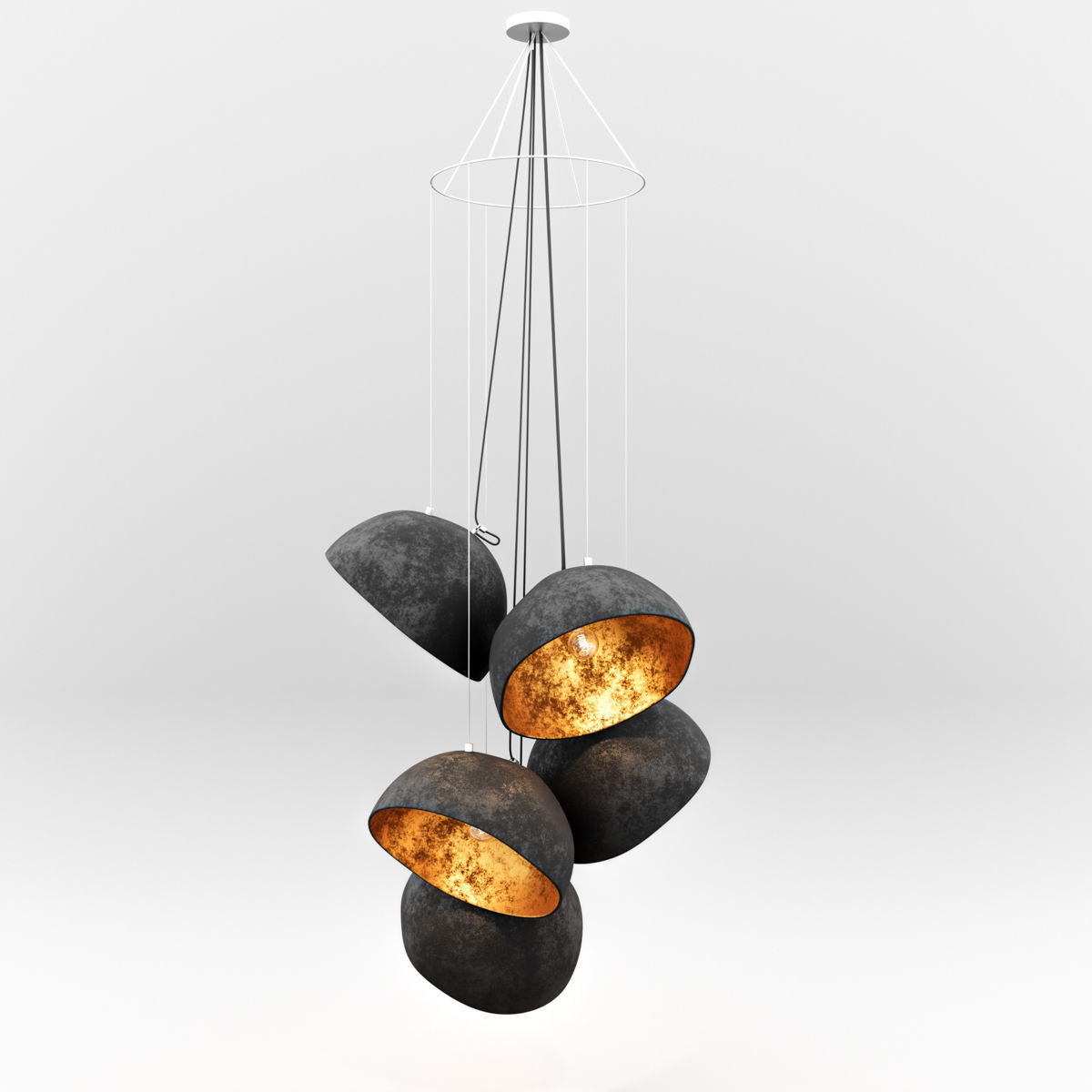 Industrial light fixture 3D model_2