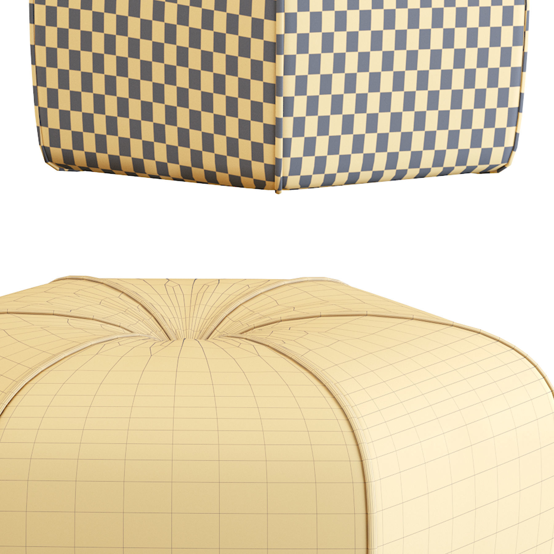 Pouf Kingsley 3D model_6