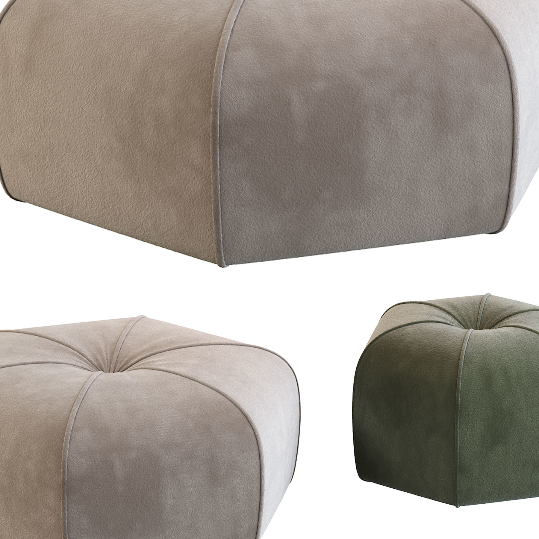 Pouf Kingsley 3D model_4