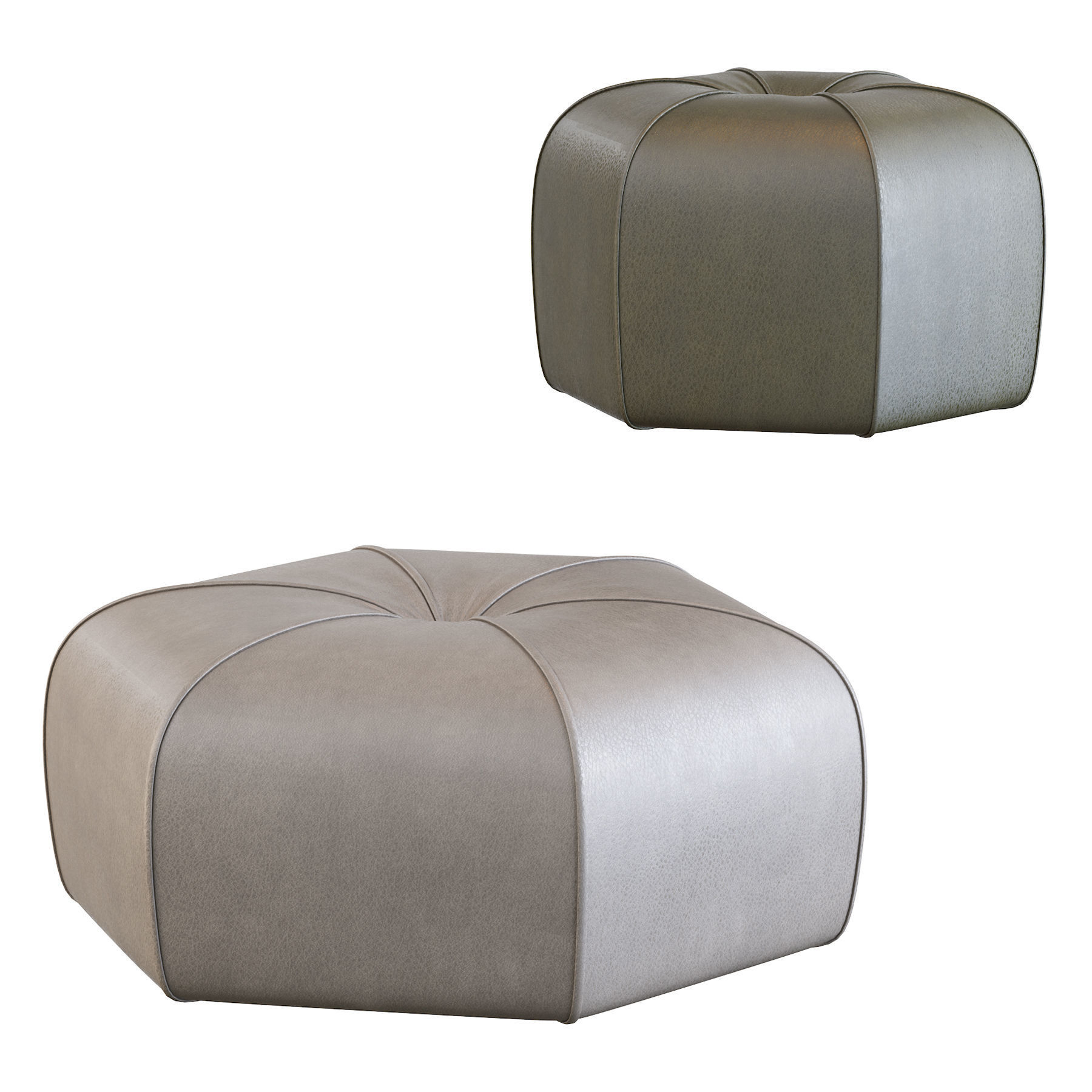 Pouf Kingsley 3D model_2