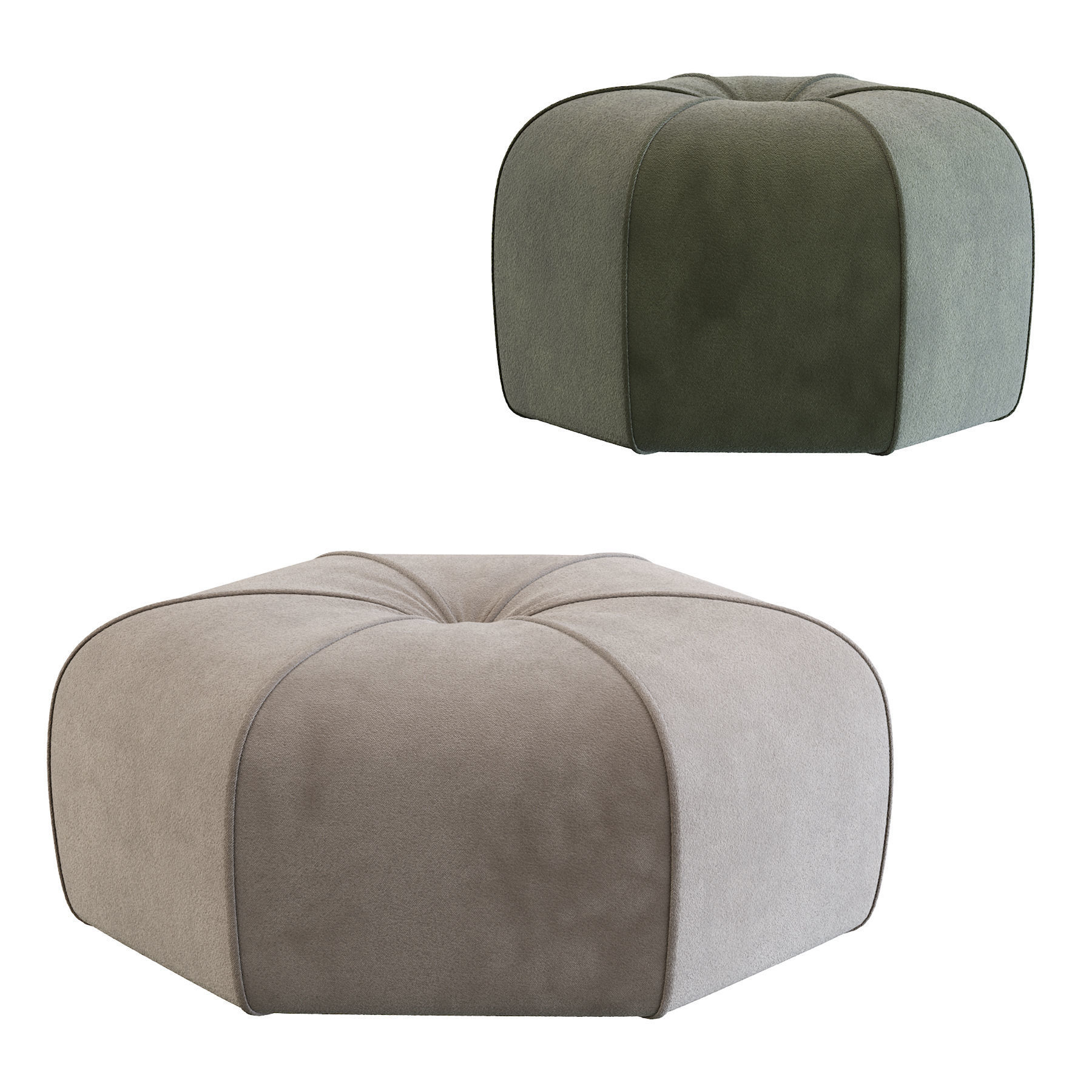 Pouf Kingsley 3D model_1