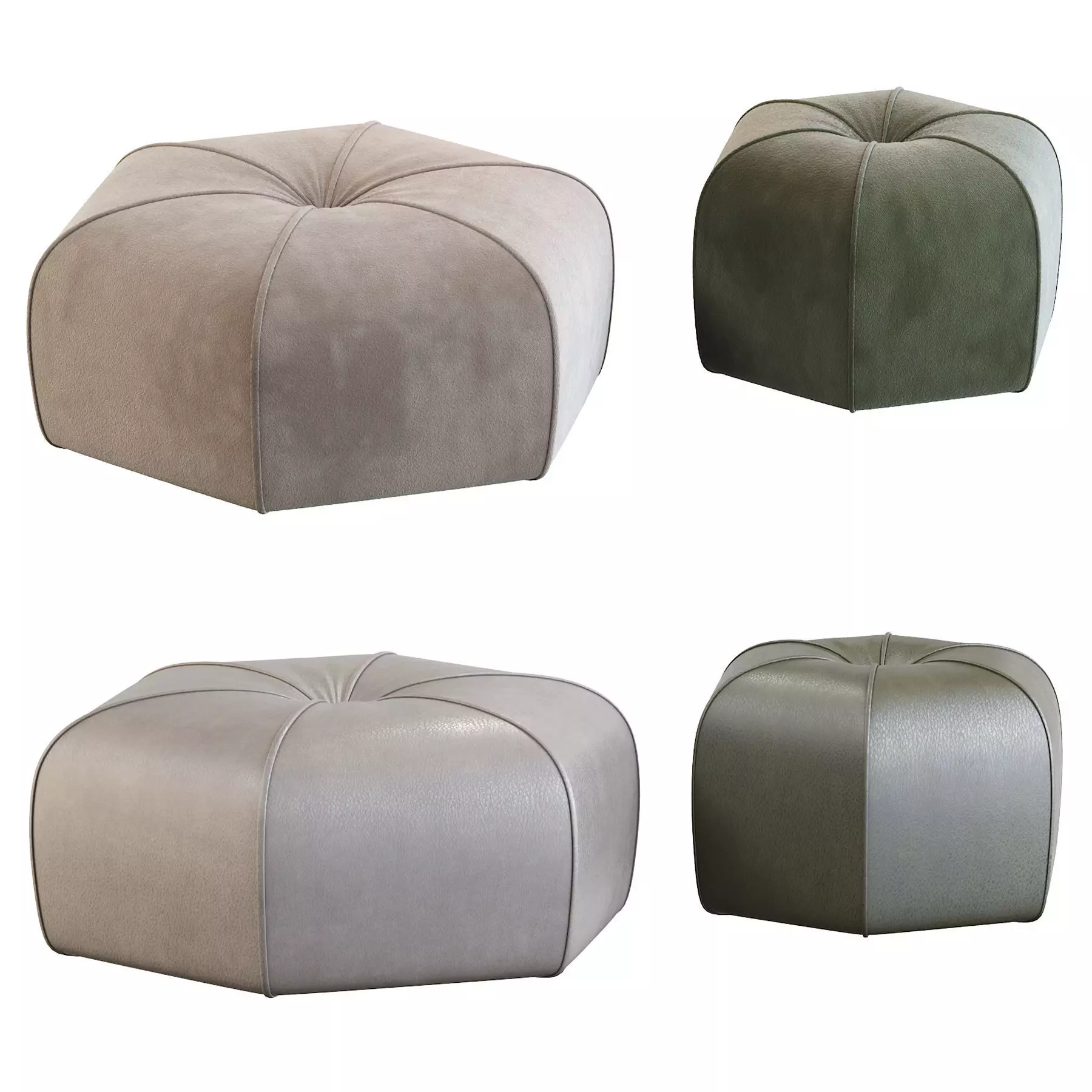 Pouf Kingsley 3D model_0