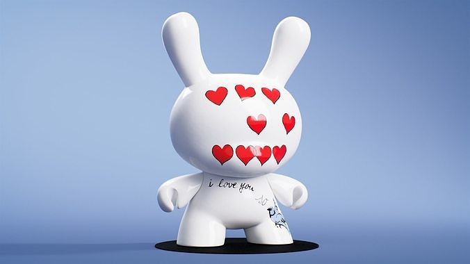 Kidrobot Andy Warhol 8 Masterpiece I Love You So 3D model